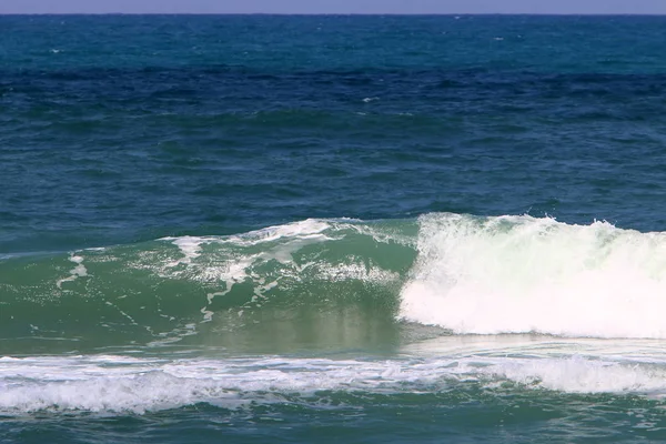 Costa Del Mar Mediterraneo Nord Israele — Foto Stock