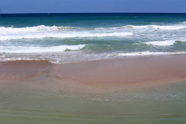 Coast Mediterranean Sea North Israel — Stock Photo, Image