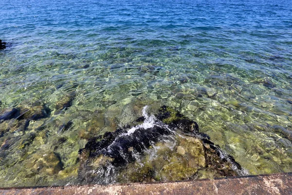 Côte Mer Méditerranée Nord Israël — Photo