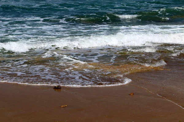 Costa Del Mar Mediterraneo Nord Israele — Foto Stock