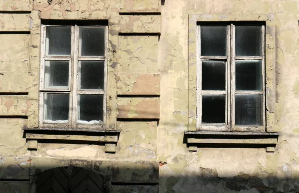 Window Opening Wall Serves Receive Light Room Ventilation — Stock Photo, Image