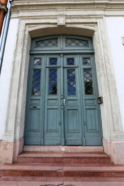 Door Opening Wall Entering Leaving Room — Stock Photo, Image