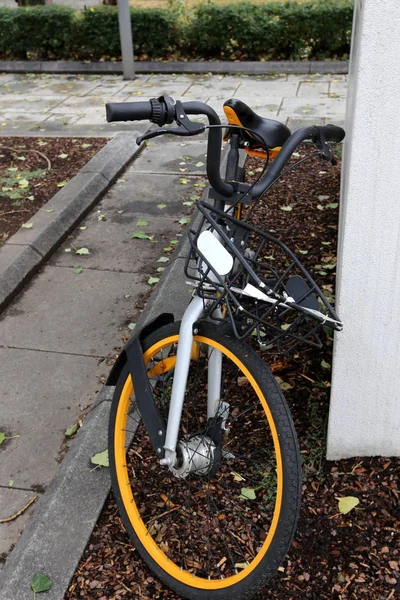 Una Bicicleta Vehículo Ruedas Conducido Por Fuerza Muscular Una Persona — Foto de Stock