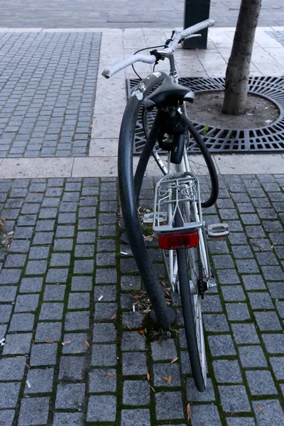 Vélo Est Véhicule Roues Conduit Par Force Musculaire Une Personne — Photo