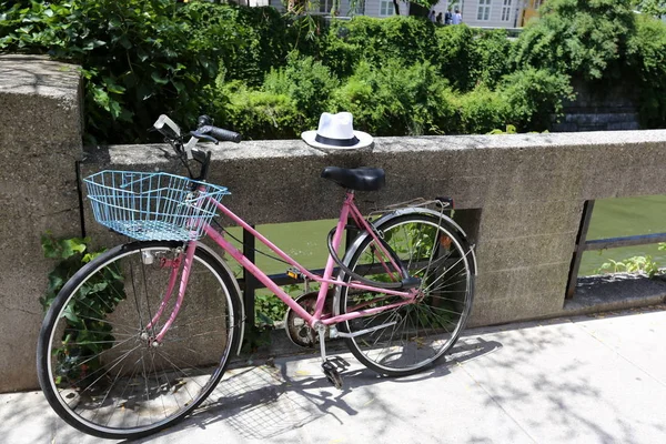 Vélo Est Véhicule Roues Conduit Par Force Musculaire Une Personne — Photo