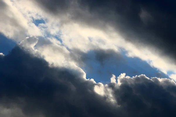 Jenis Dan Warna Langit Tergantung Pada Waktu Hari Musim Dan — Stok Foto