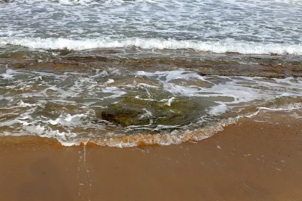 Costa Mar Mediterrâneo Norte Israel — Fotografia de Stock