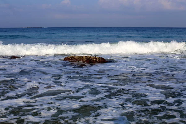 Medelhavets Kust Norra Delen Israel — Stockfoto