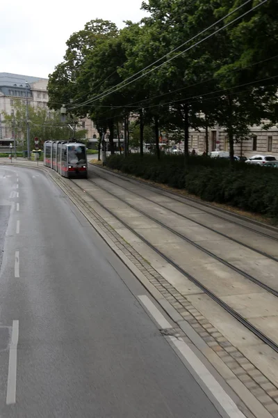 Die Straßenbahn Ist Eine Der Ältesten Formen Des Öffentlichen Personennahverkehrs — Stockfoto