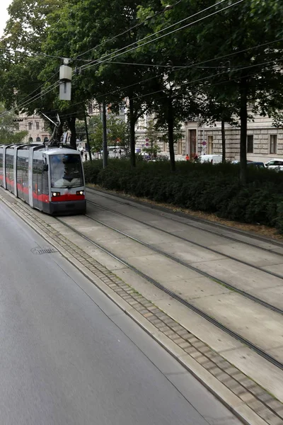 Bonde Dos Mais Antigos Tipos Transporte Público Urbano Passageiros — Fotografia de Stock