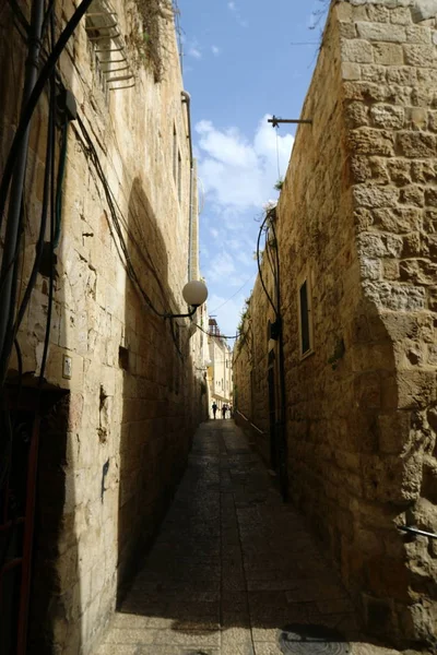 İsrail eski şehrin dar sokak 