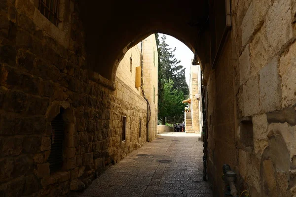İsrail eski şehrin dar sokak 