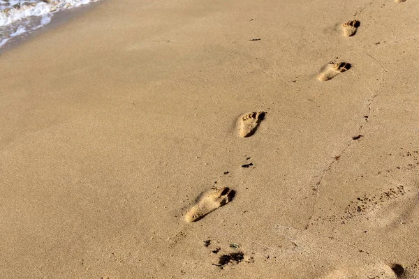 Kumdaki Kuzey İsrail ' Akdeniz'in kıyısında 