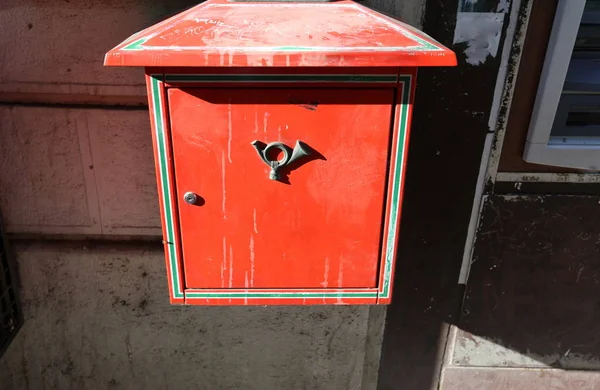 Briefkasten Zum Sammeln Und Zustellen Von Post Korrespondenz — Stockfoto