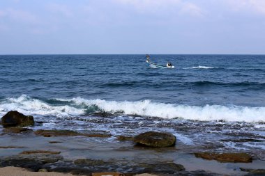 İsrail 'in kuzeyindeki Akdeniz kıyısında. 
