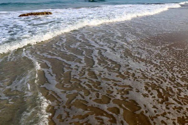 Coast Mediterranean Sea North Israel — Stock Photo, Image