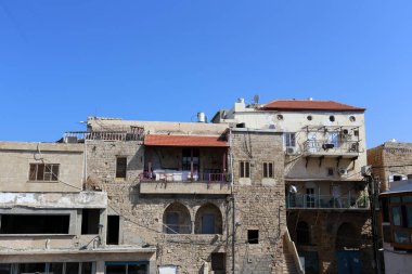 Eski kasaba Acre Akdeniz kıyısında, İsrail'in Kuzey Limanı 