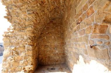 Eski kasaba Acre Akdeniz kıyısında, İsrail'in Kuzey Limanı 