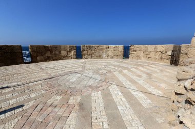 Eski kasaba Acre Akdeniz kıyısında, İsrail'in Kuzey Limanı 