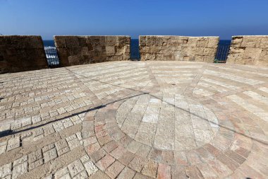 Eski kasaba Acre Akdeniz kıyısında, İsrail'in Kuzey Limanı 