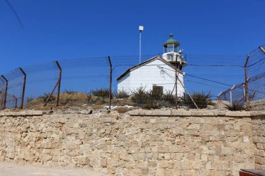 Eski kasaba Acre Akdeniz kıyısında, İsrail'in Kuzey Limanı 
