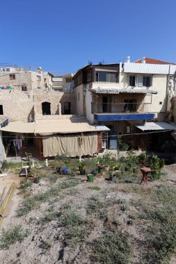 Eski kasaba Acre Akdeniz kıyısında, İsrail'in Kuzey Limanı 