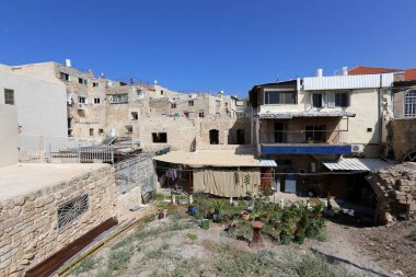 Eski kasaba Acre Akdeniz kıyısında, İsrail'in Kuzey Limanı 