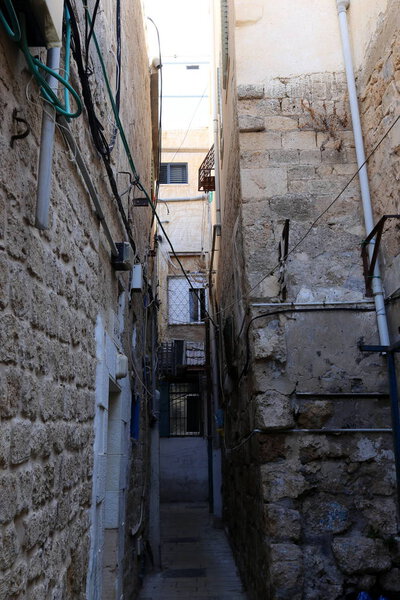 The old town of Acre on the Mediterranean coast, the seaport in the north of Israel 