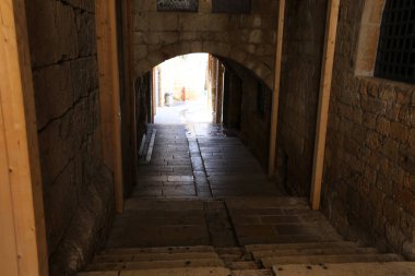 Eski kasaba Acre Akdeniz kıyısında, İsrail'in Kuzey Limanı 