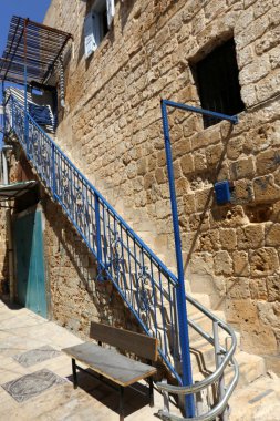 Eski kasaba Acre Akdeniz kıyısında, İsrail'in Kuzey Limanı 