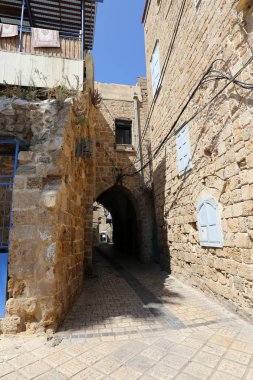 Eski kasaba Acre Akdeniz kıyısında, İsrail'in Kuzey Limanı 