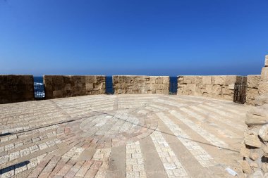 Eski kasaba Acre Akdeniz kıyısında, İsrail'in Kuzey Limanı 