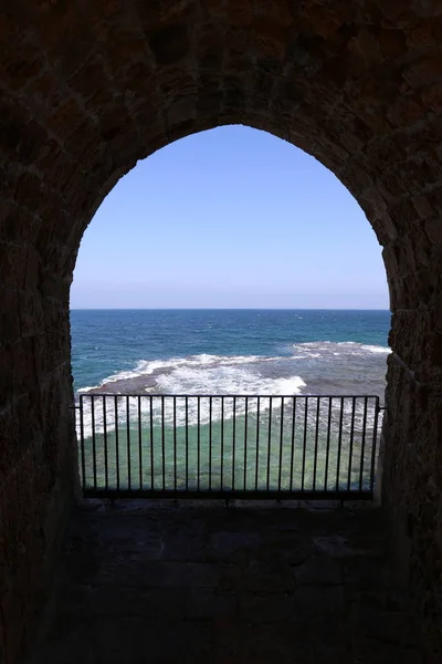 Cidade Velha Acre Costa Mediterranean Porto Norte Israel — Fotografia de Stock