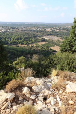 İsrail'in Kuzey Batı Celile dağ manzarası 