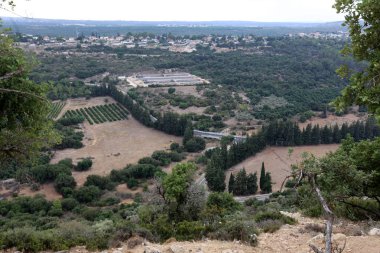 İsrail'in Kuzey Batı Celile dağ manzarası 