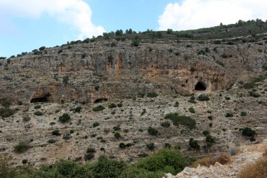 İsrail'in Kuzey Batı Celile dağ manzarası 