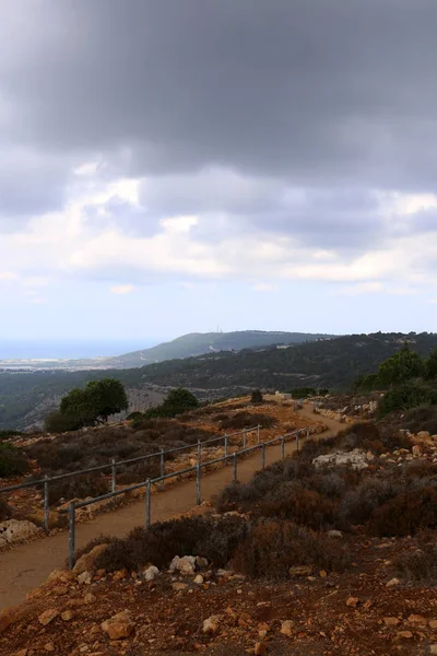 İsrail'in Kuzey Batı Celile dağ manzarası 