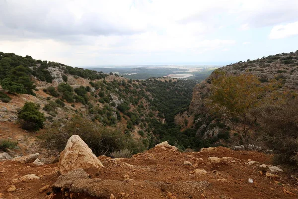 イスラエル共和国の北で西ガリラヤの山の風景 — ストック写真