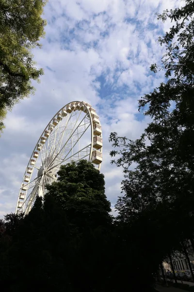 Roue Est Utilisée Pour Transport Marchandises Dans Divers Mécanismes Outils — Photo