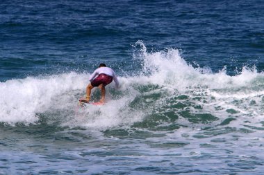 İsrail 'in kuzeyindeki Akdeniz kıyısında. 