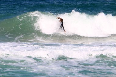 İsrail 'in kuzeyindeki Akdeniz kıyısında. 