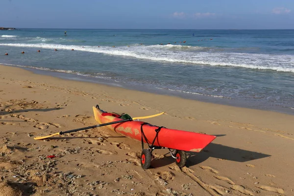 Coast Mediterranean Sea North Israel — Stock Photo, Image