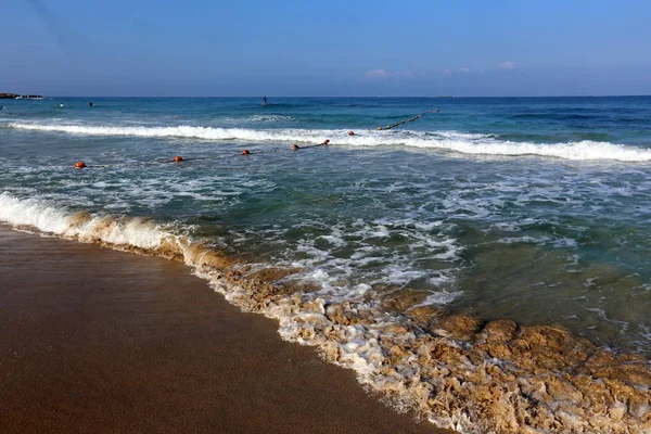 Costa Del Mar Mediterráneo Norte Israel —  Fotos de Stock