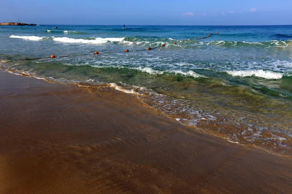 Costa Del Mar Mediterráneo Norte Israel — Foto de Stock