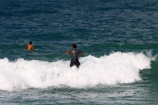 Costa Del Mar Mediterraneo Nord Israele — Foto Stock