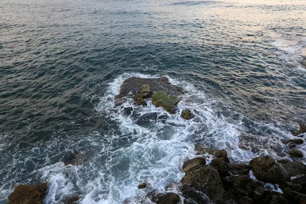 Côte Mer Méditerranée Nord Israël — Photo