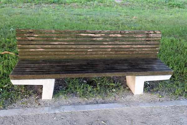 Banc Dresse Dans Parc Urbain Israël — Photo