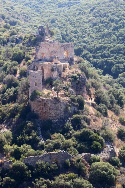 Ruines Ancienne Forteresse Des Croisés Montfort Dans Nord Israël — Photo