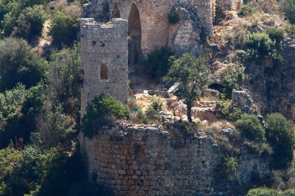 Ruínas Antiga Fortaleza Dos Cruzados Montfort Norte Israel — Fotografia de Stock