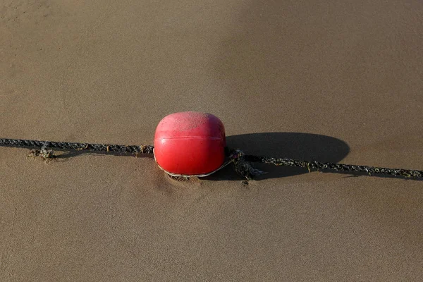 Bathing Place Beach Fenced Rope Floats — Stock Photo, Image